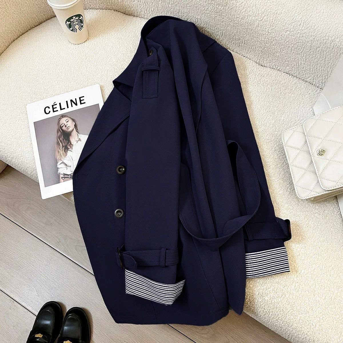 بارونی مچ دار راه راه