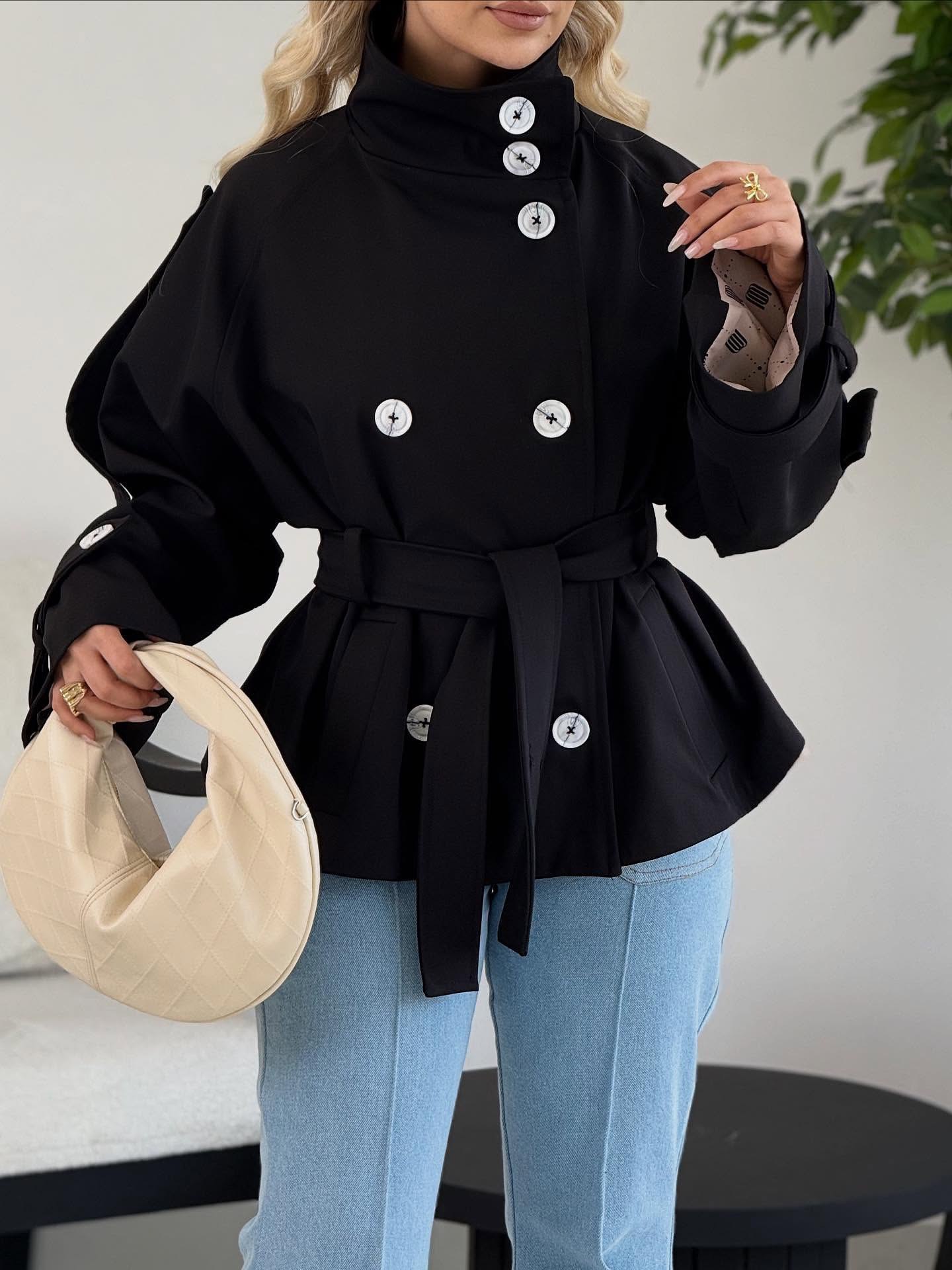 ترنچ کت یقه ایستاده 