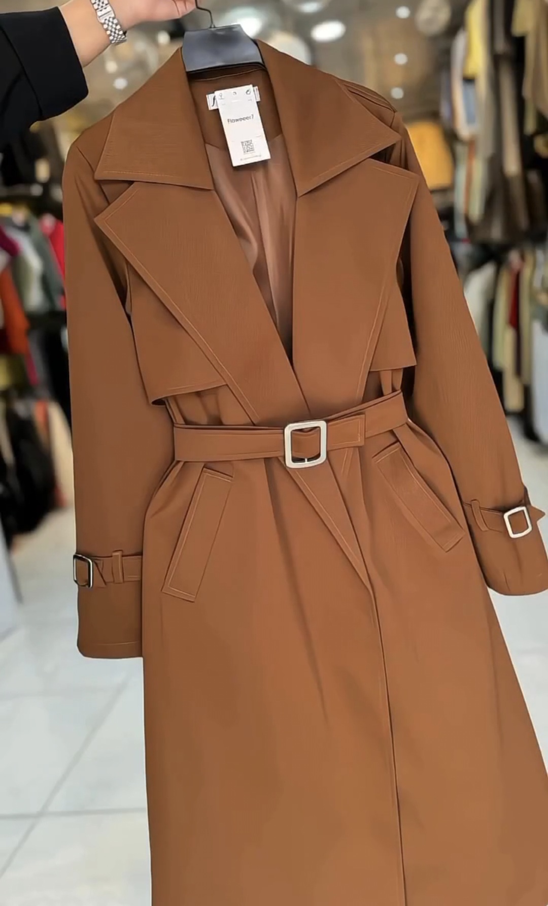 ترنچ کت بلند پاییزه