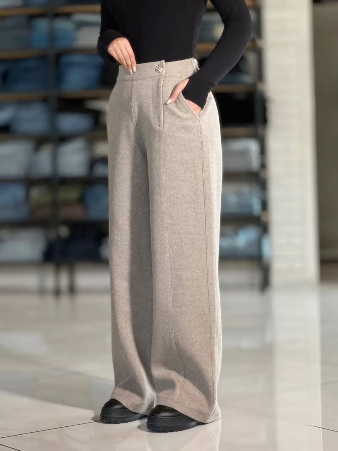 شلوار پشمی کجراه 