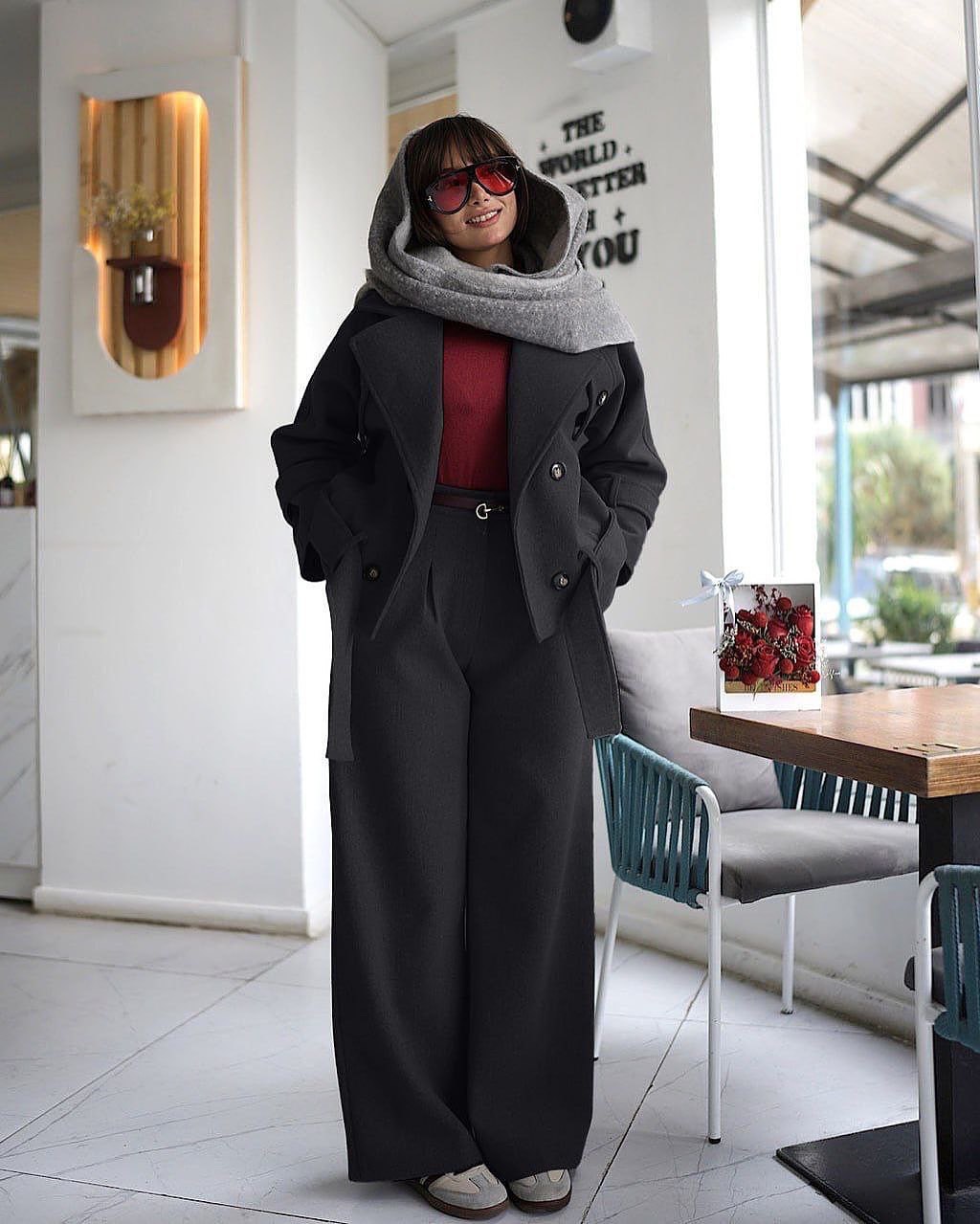 کراپ کت پشمی 