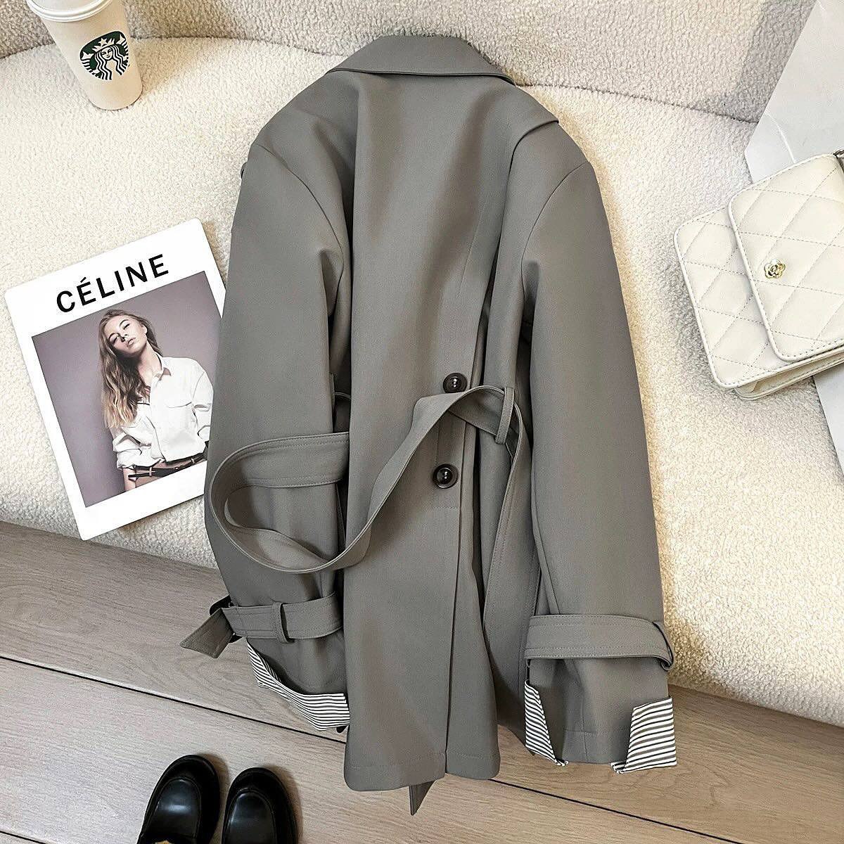 بارونی مچ دار راه راه