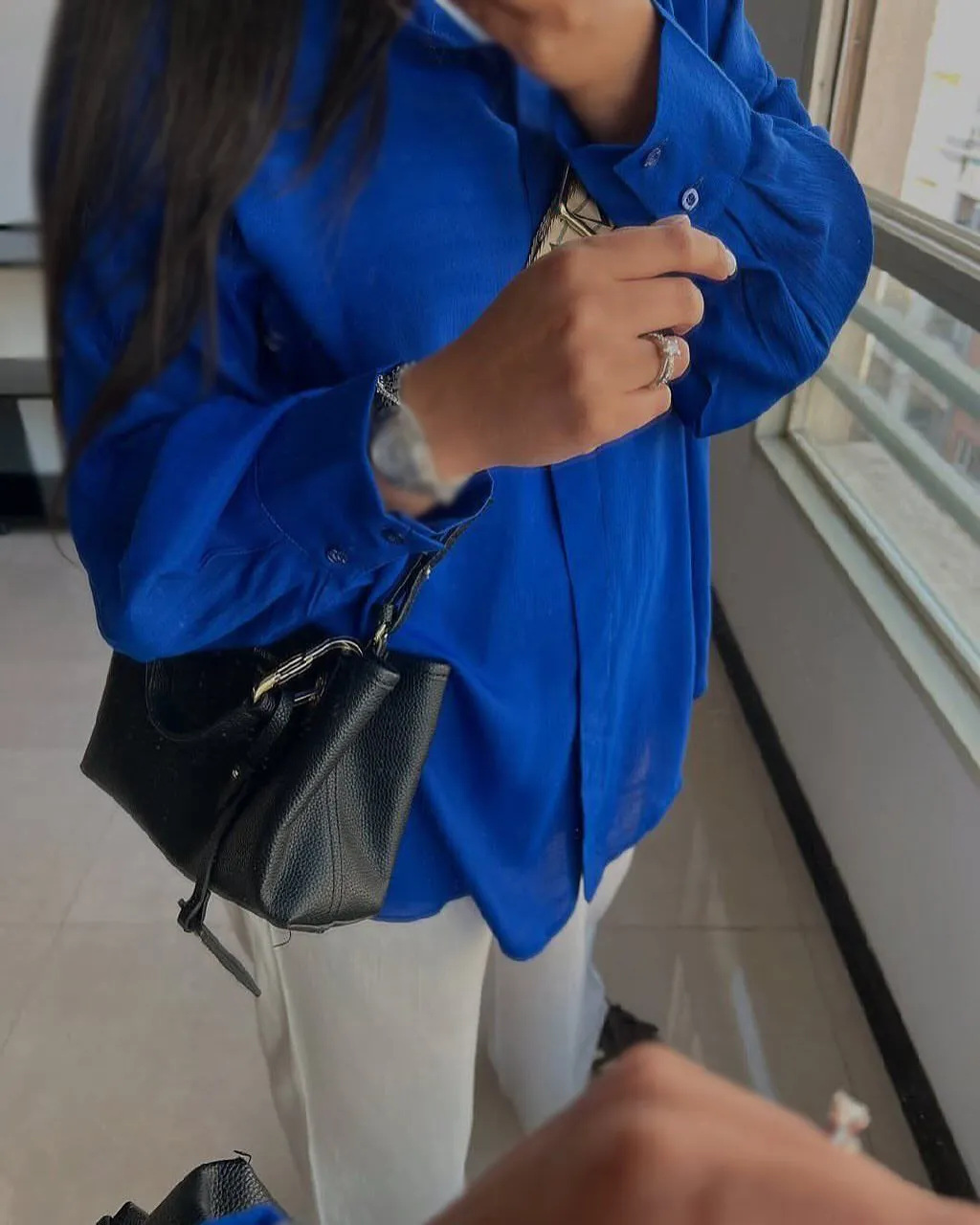  شومیز وال زنانه بلند و سبک