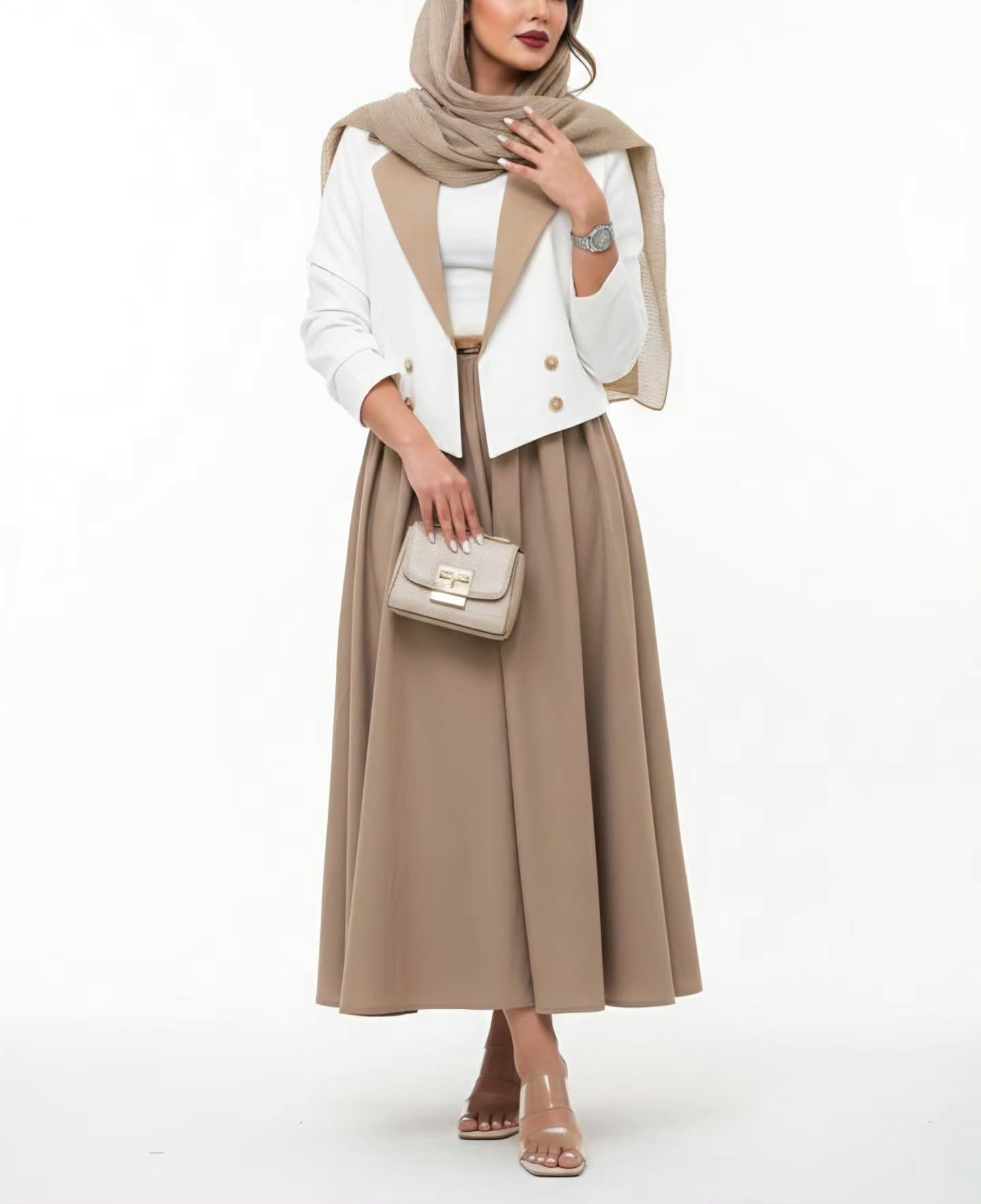 کت دامن کتان کجراه 