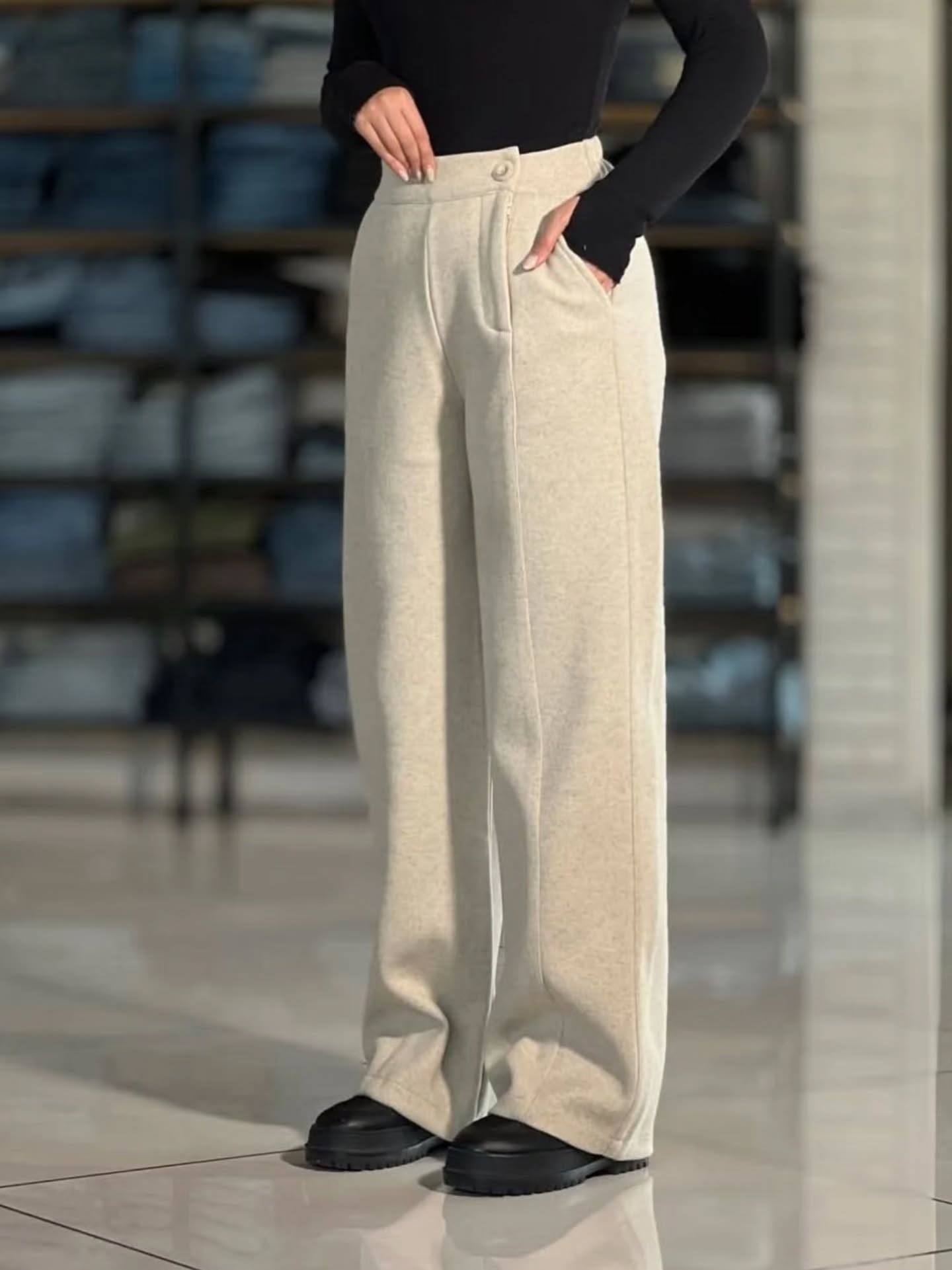 شلوار پشمی کجراه 