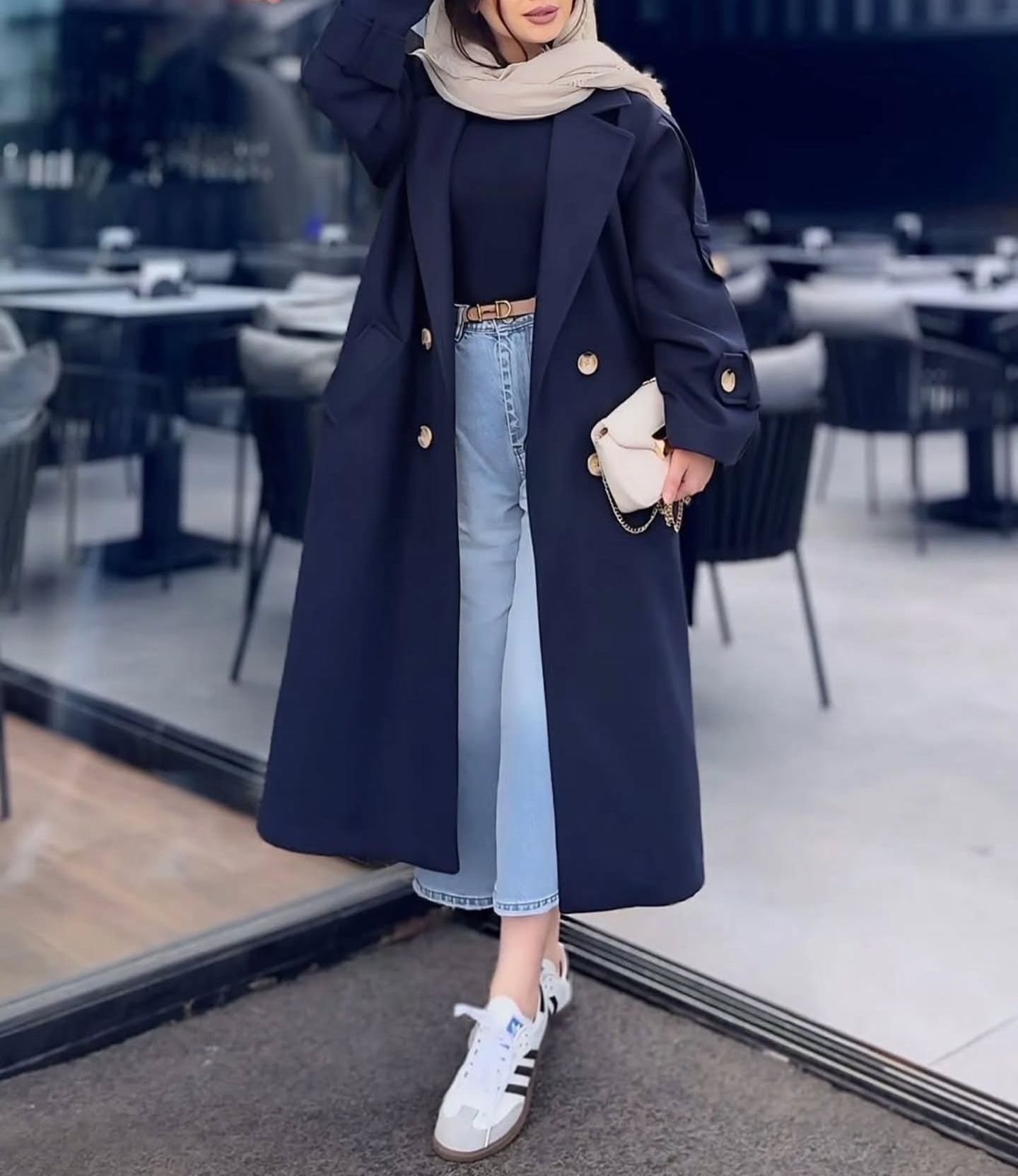 مانتو پاییزه کتان کجراه.