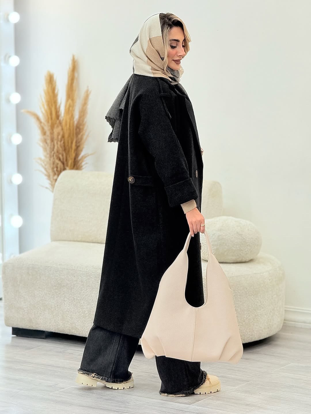 پالتو فوتر کجراه ضخیم