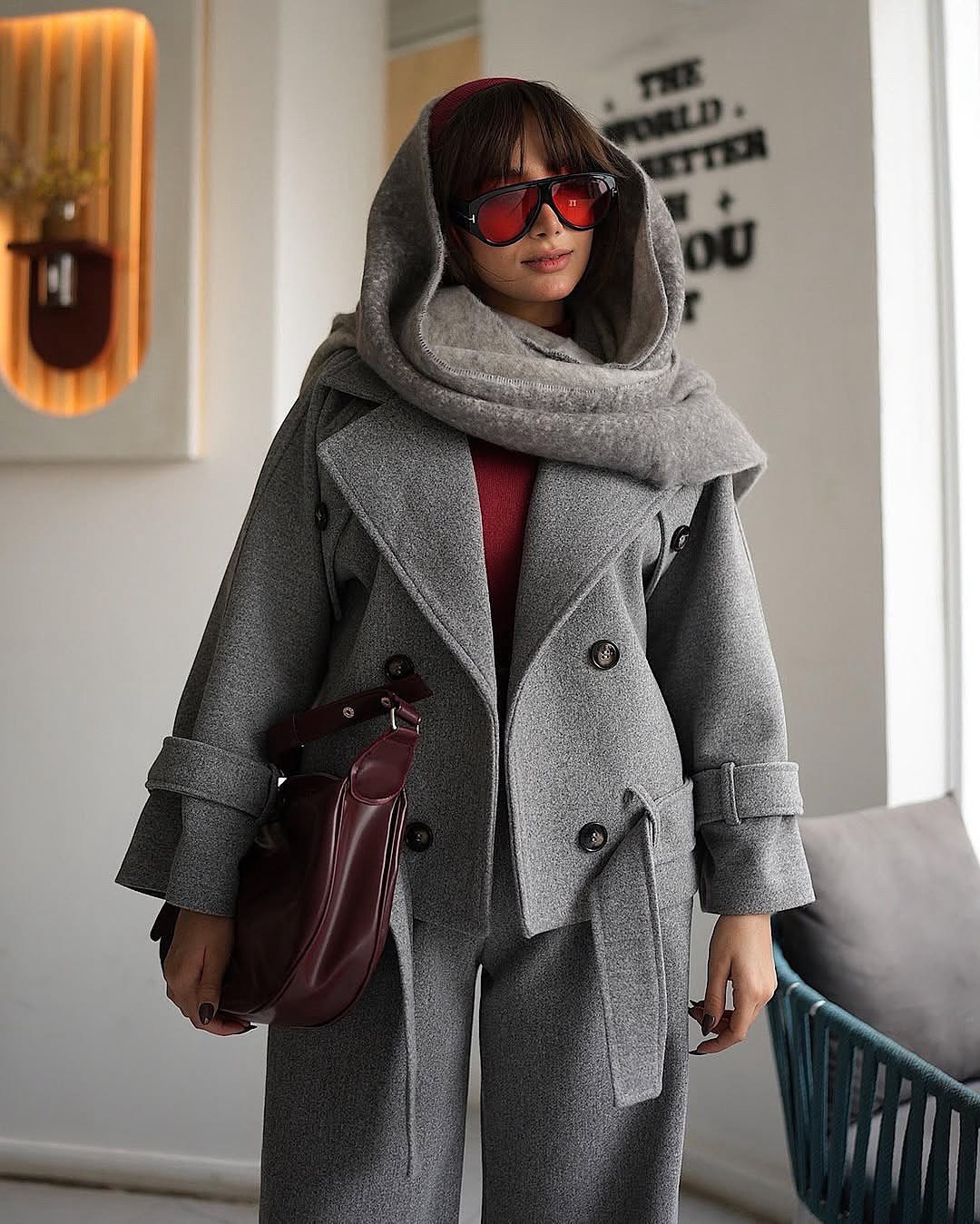 کراپ کت پشمی 