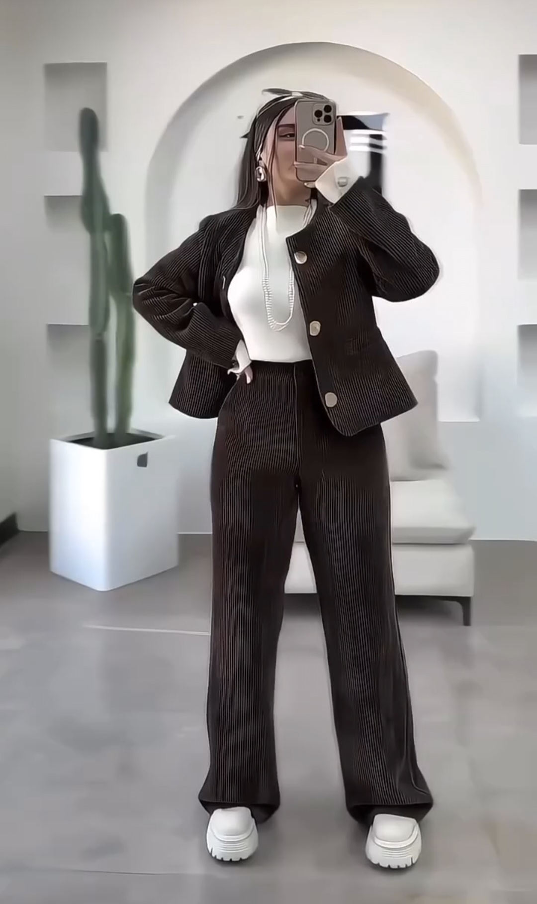 کت شلوار بیسگوییتی مخمل پاییزه